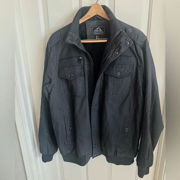 TACVASEN Men's Large Winter Outdoor Jacket Casual Cargo Coat with Mlti Pockets - Picture 15 of 16